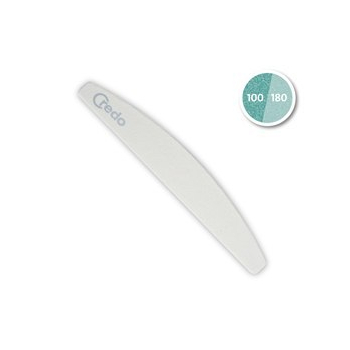 Pilnik do paznokci półksiężyc (biały) 100/180   ! NEW